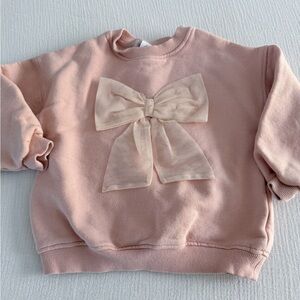 Zara bow sweatshirt 🎀